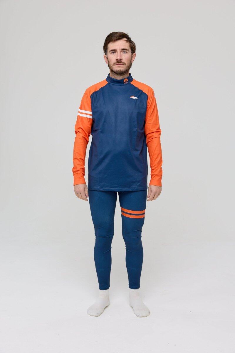 Homme Ski Sous-vêtement Haut Thermique NFL Denver Broncos 3/6