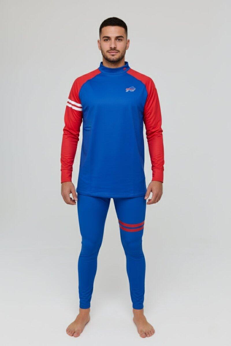 Homme Ski Sous-vêtement Bas Thermique NFL Buffalo Bills 3/6