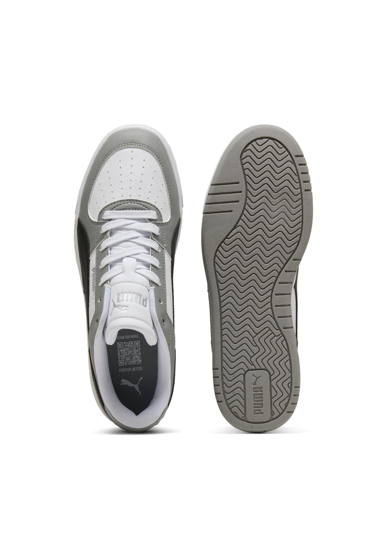 Puma Herren Caven III Sneaker Lifestyle Schuhe 404484 10 White-Black-Grey 4/5