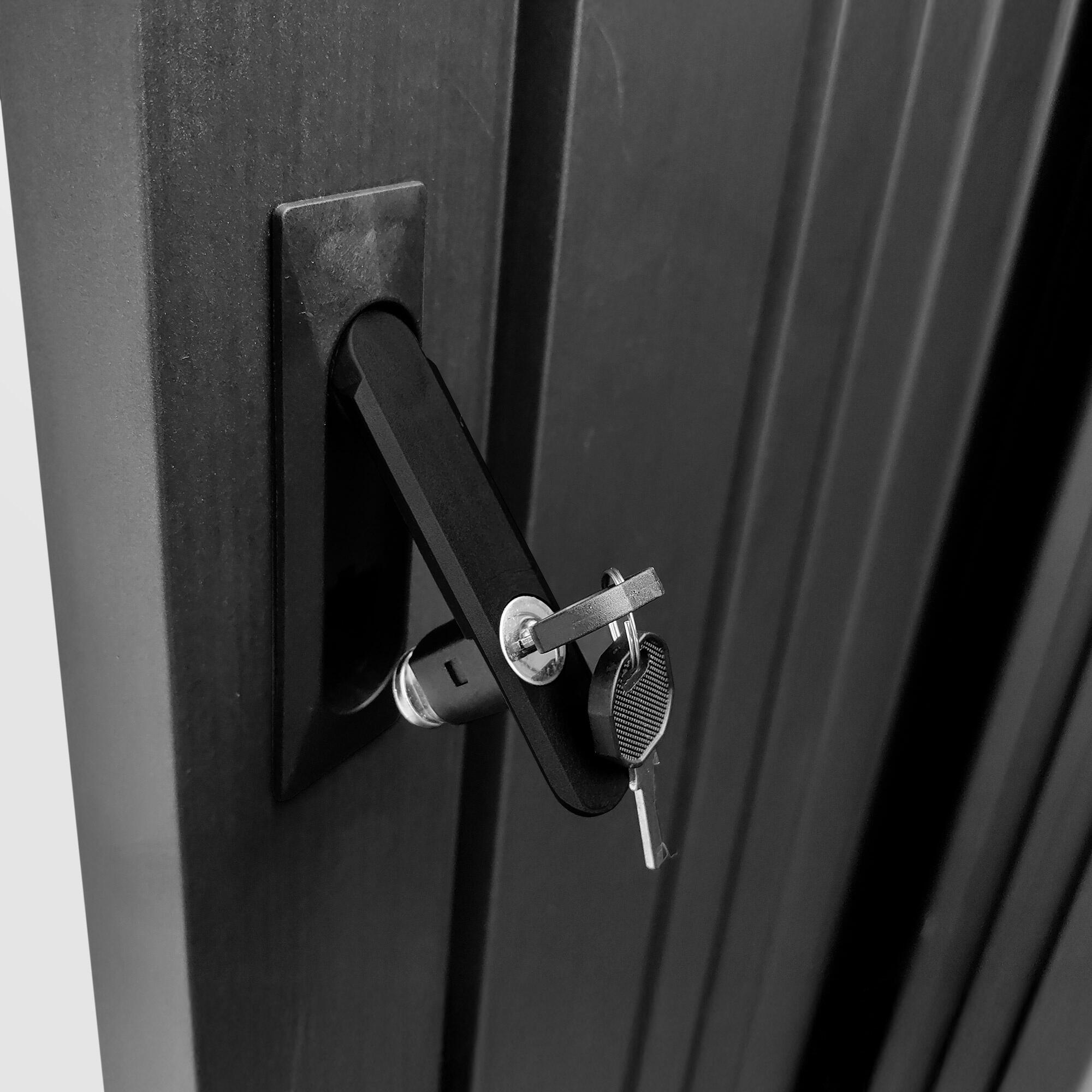 Abri de jardin métallique 2,82m² PIONEER Y30 structure solide 6/6