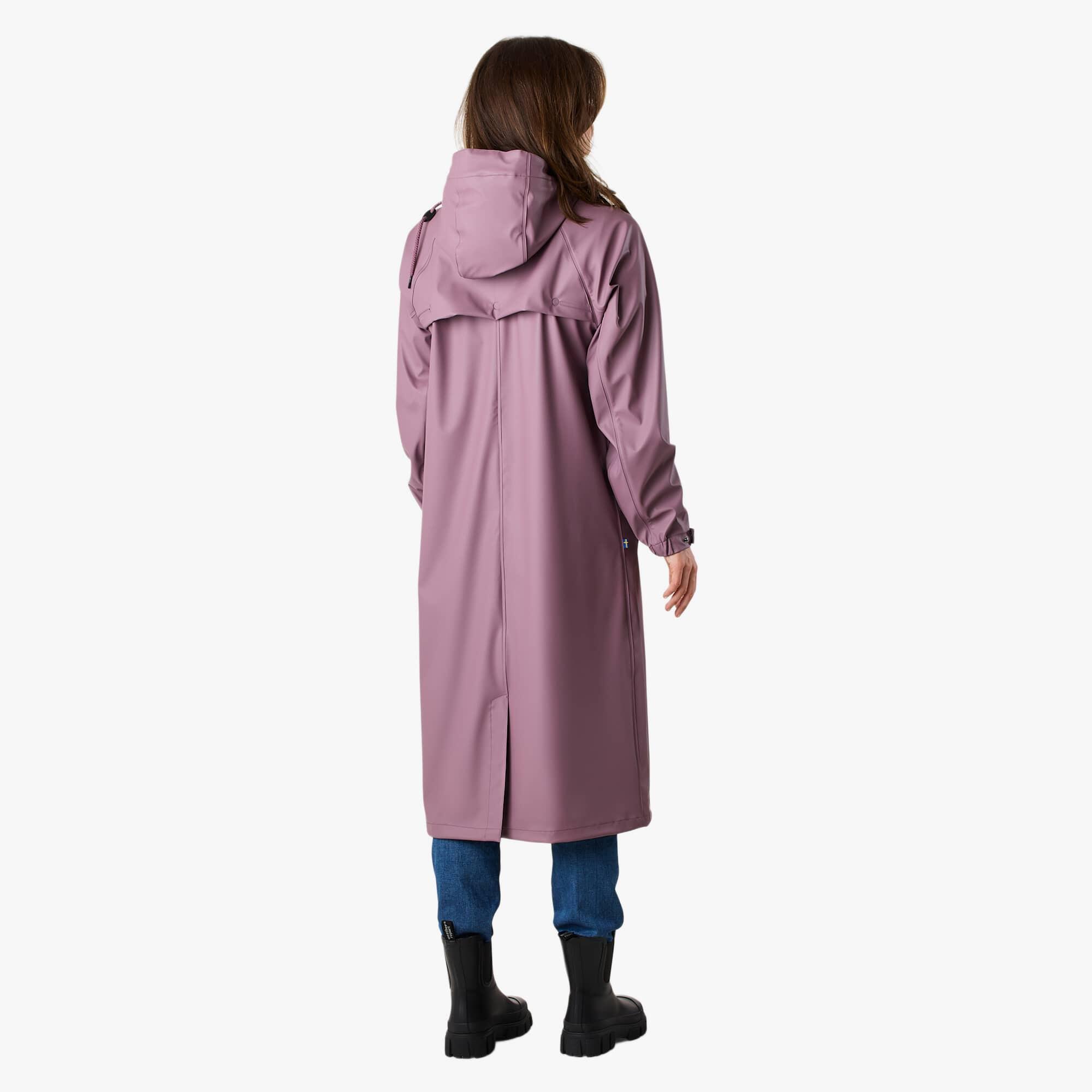 Veste de randonnée femme imperméable coupe-vent Väderöarna Long Coat 2/7