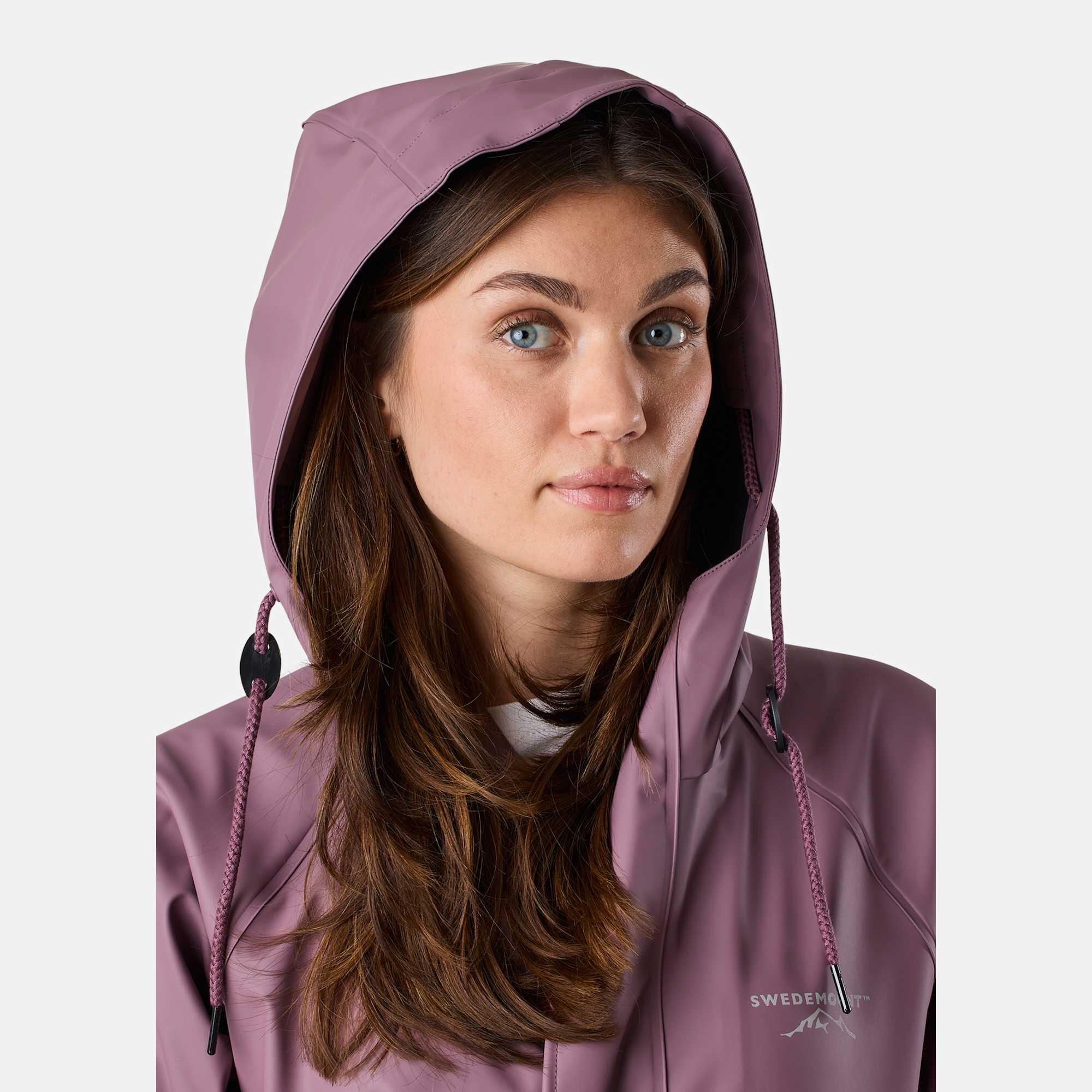 Veste de randonnée femme imperméable coupe-vent Väderöarna Long Coat 5/7