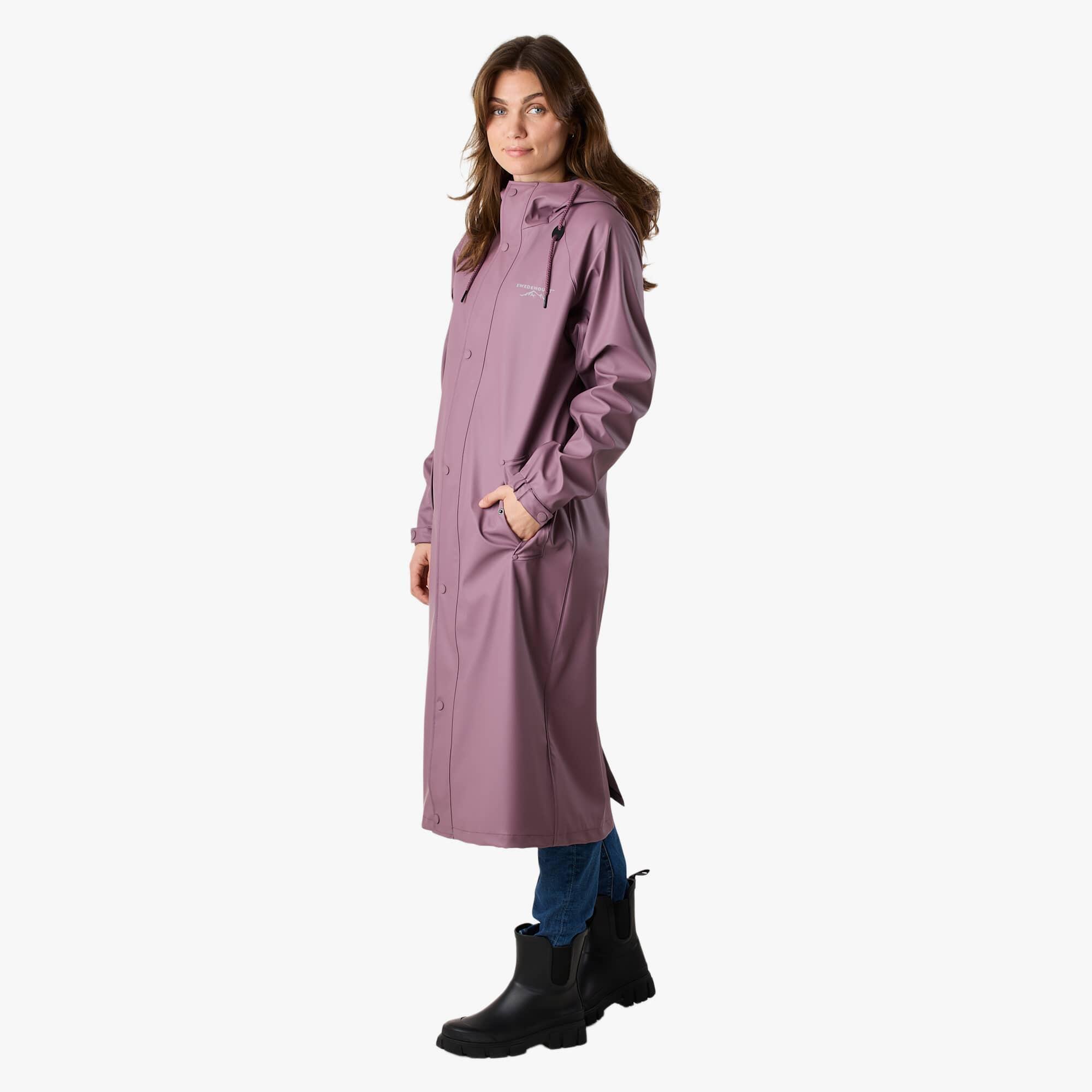 Veste de randonnée femme imperméable coupe-vent Väderöarna Long Coat 4/7