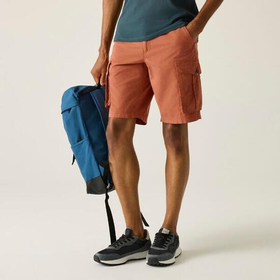 Short Homme en Coton Regatta "Shorebay Short II" 42 Orange