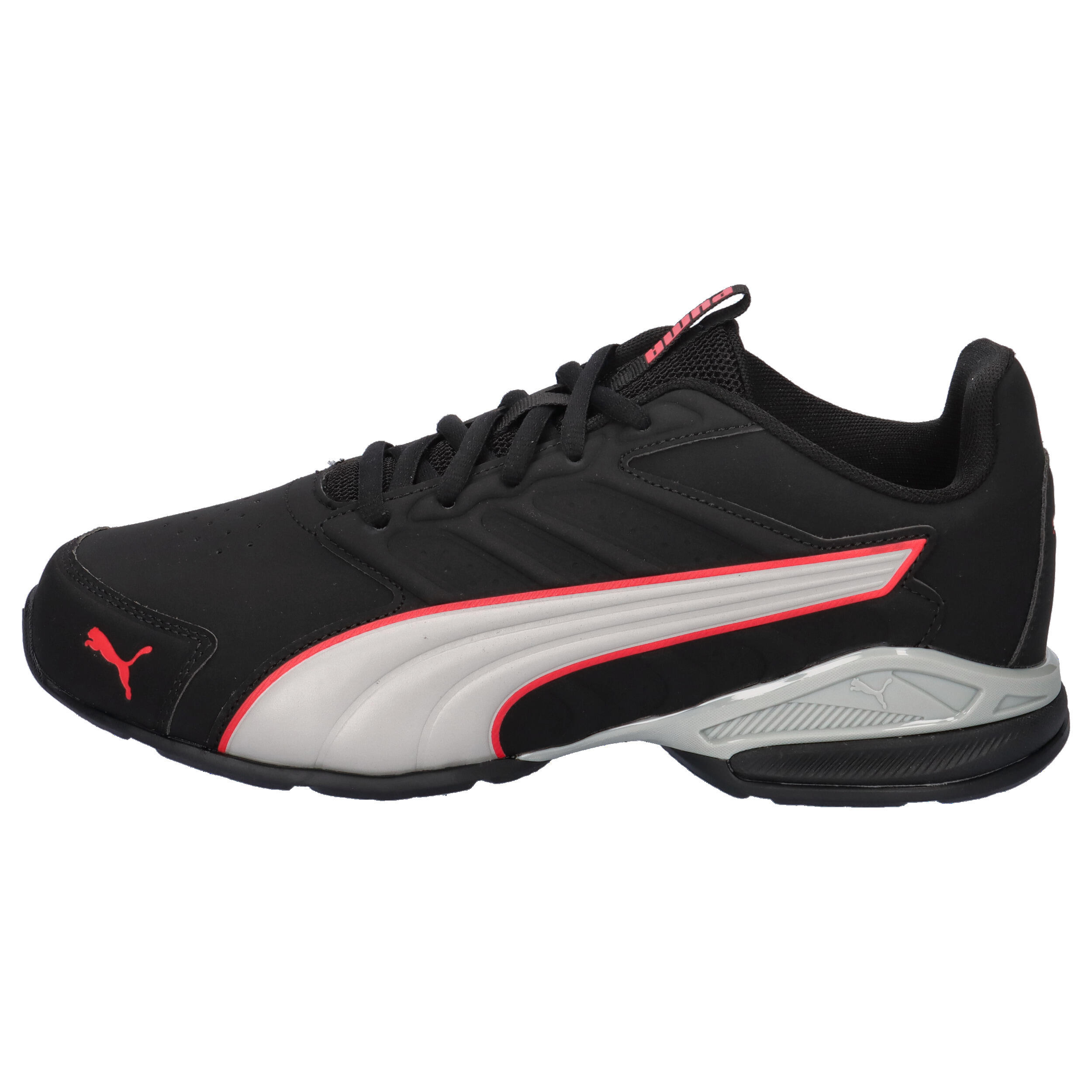 Puma Herren Electro SL Sneaker Turnschuhe 313092 05 Black-Grey Echo Red 10/15