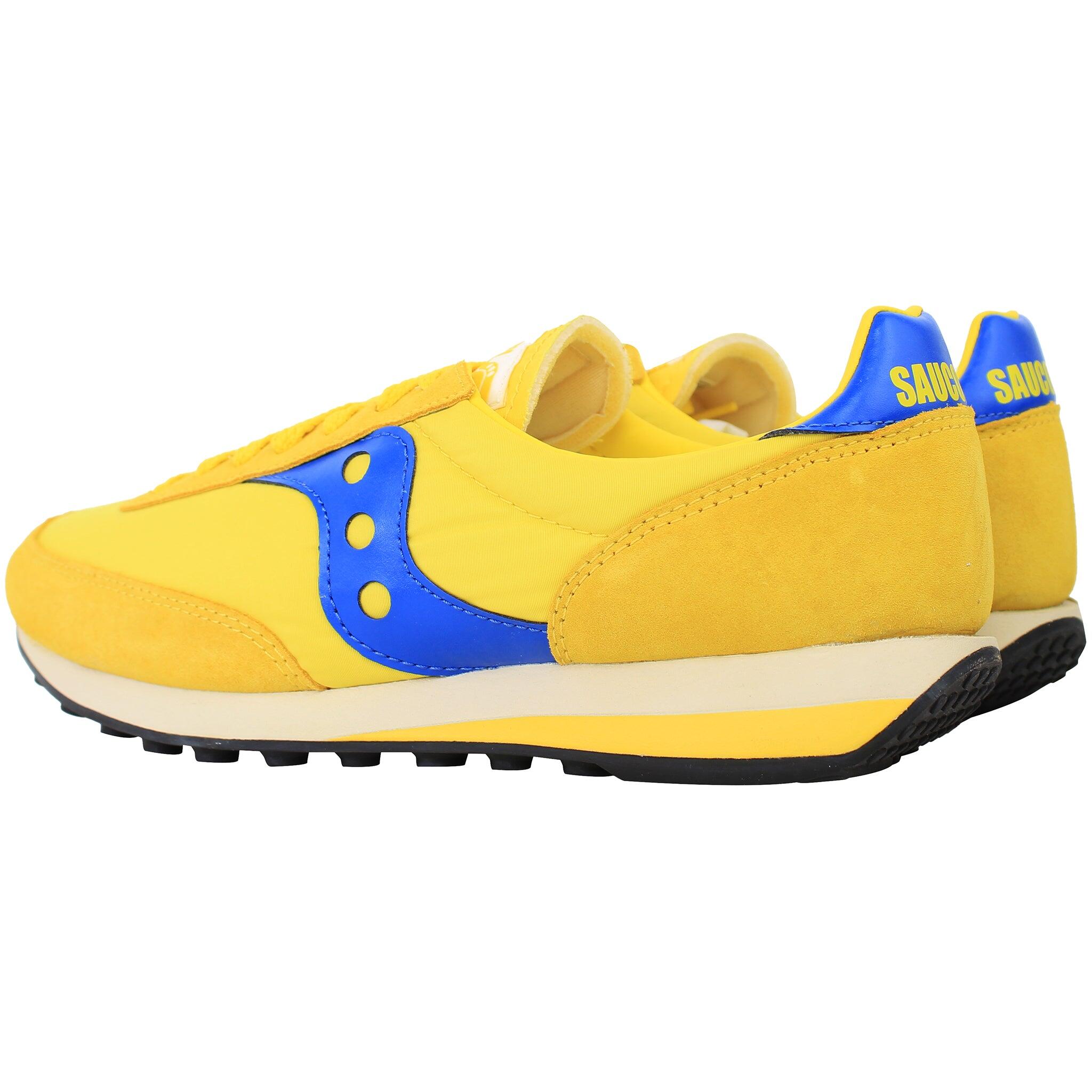 Saucony Trainer 80 Mens Yellow Trainers 3/5