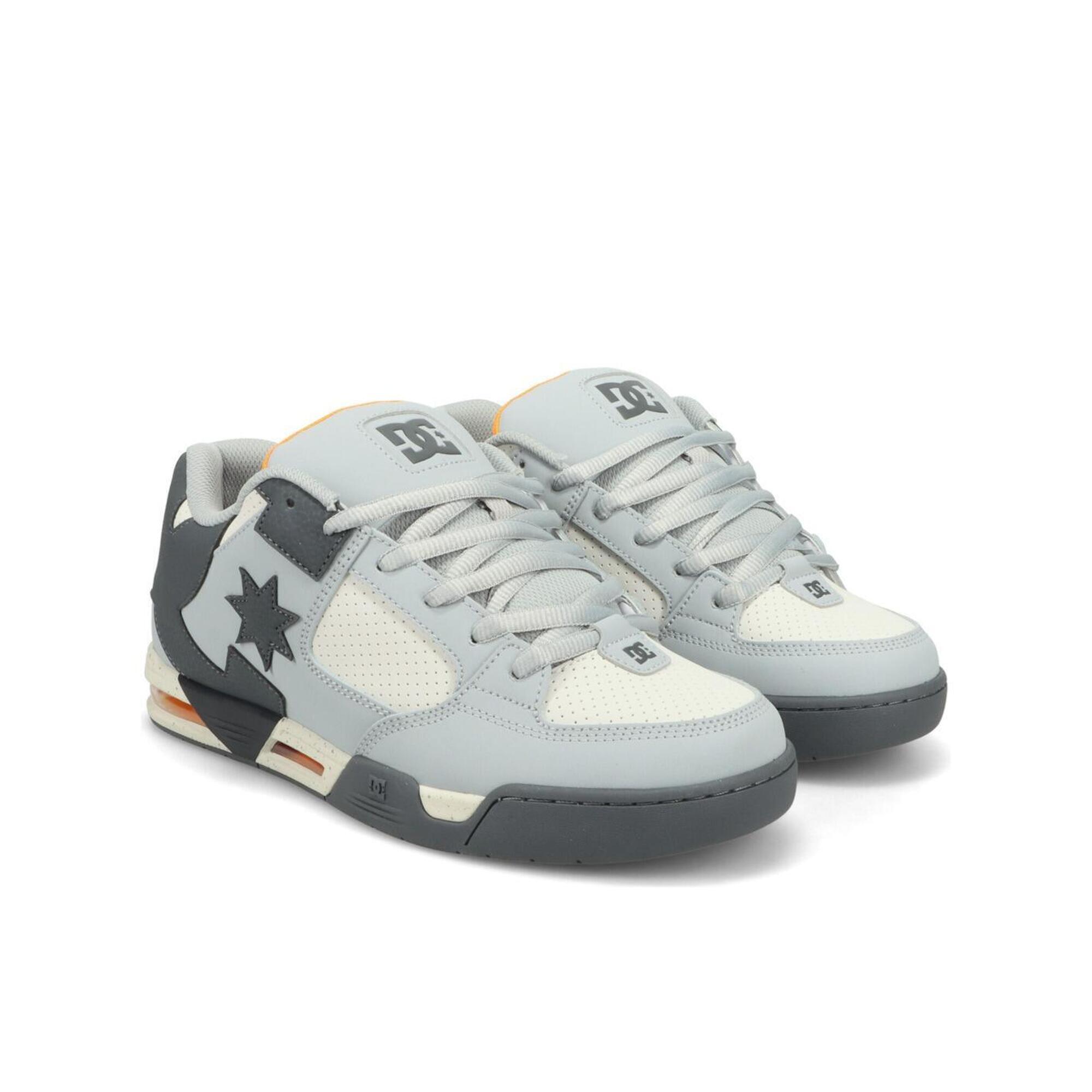 Dc Shoes - Chaussures En Cuir Gris Homme - Baskets - Gris - Decathlon
