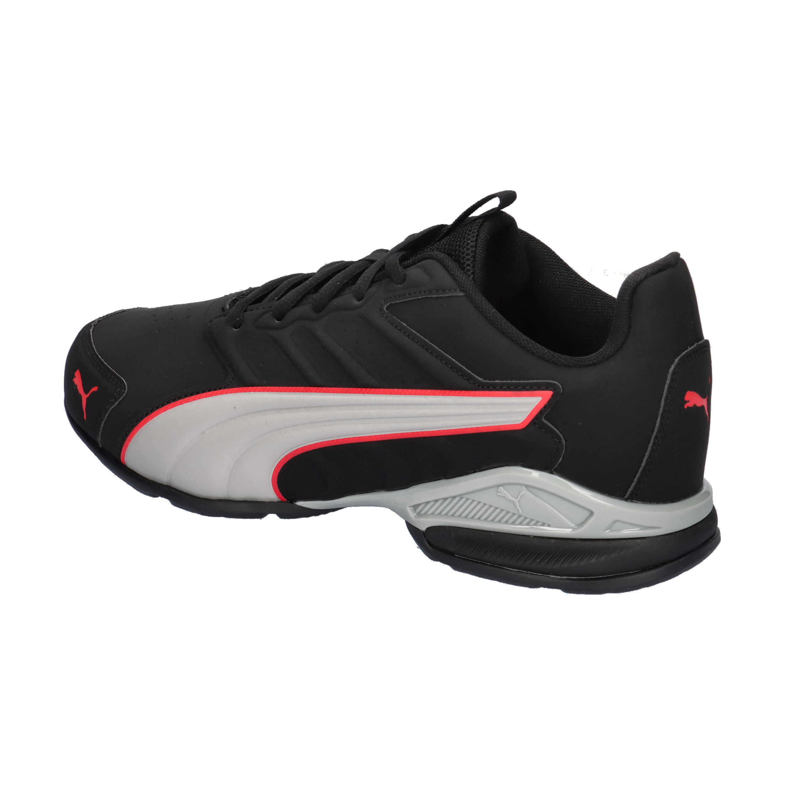 Puma Herren Electro SL Sneaker Turnschuhe 313092 05 Black-Grey Echo Red 11/15