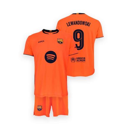 Koszulka wyjazdowa dla dzieci FC Barcelona 25-26 premium - Lewandowski 9