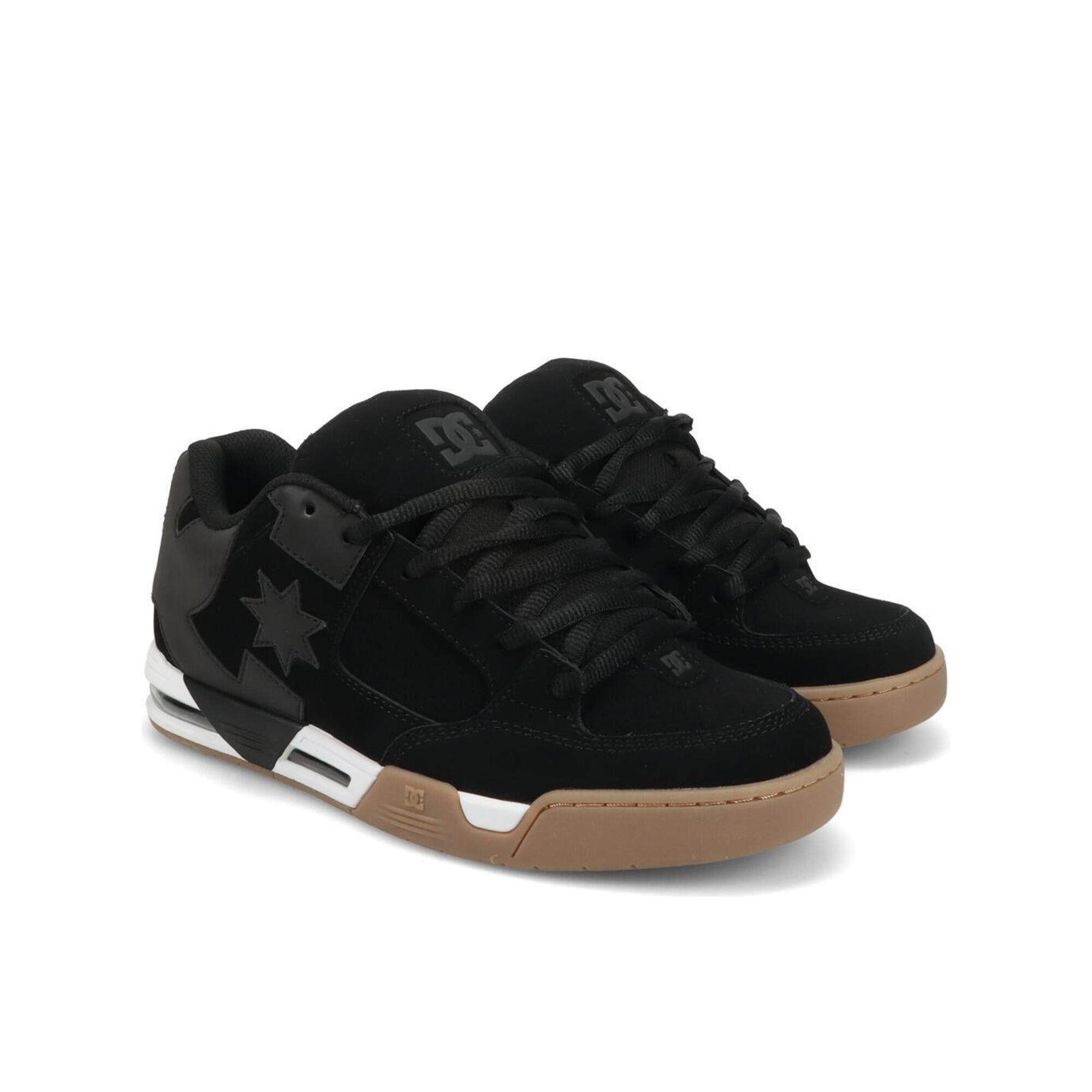 Dc Shoes - Chaussures En Cuir Noir Homme - Baskets - Noir - Decathlon