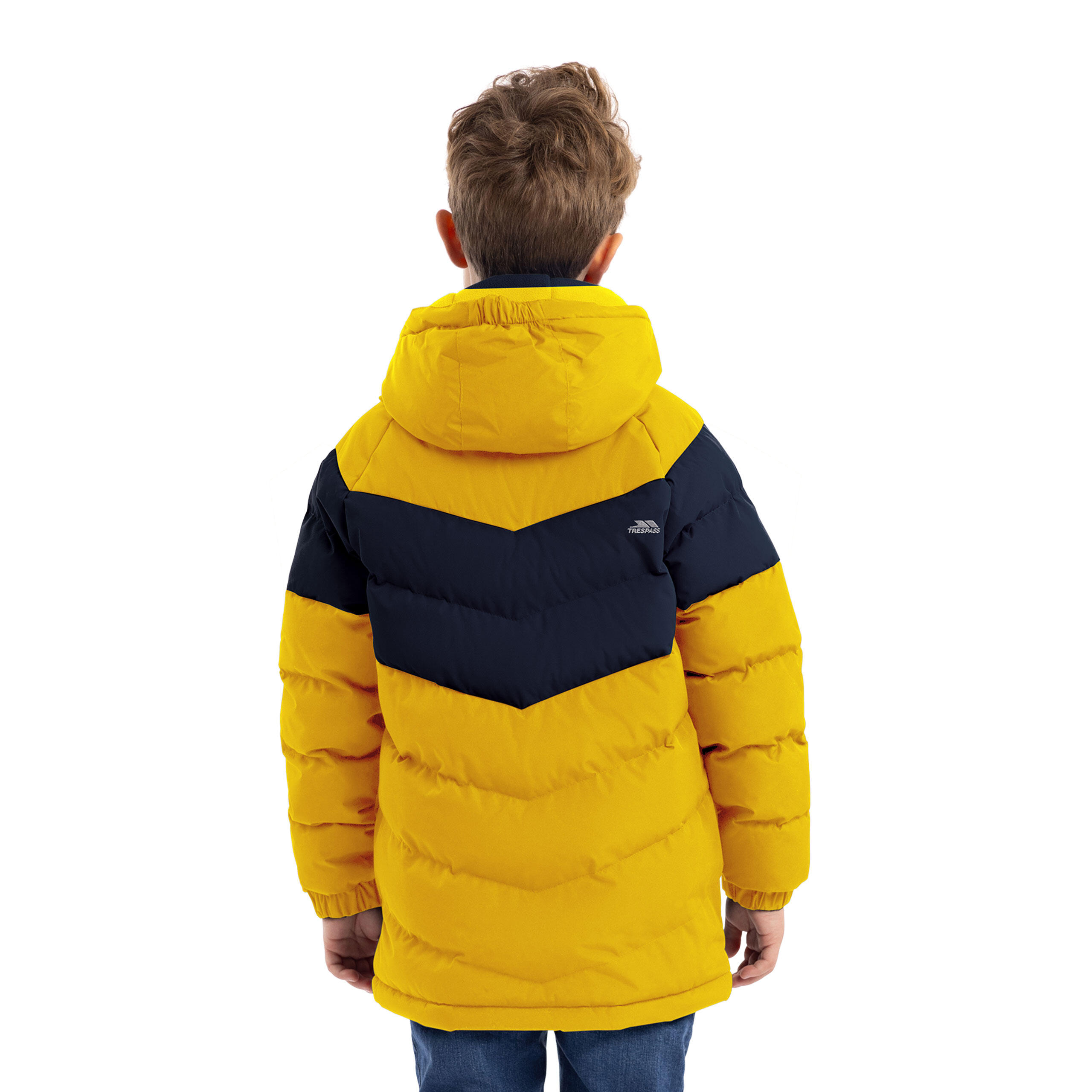 Cazadora infantil acolchada con capucha desmontable. 2/5