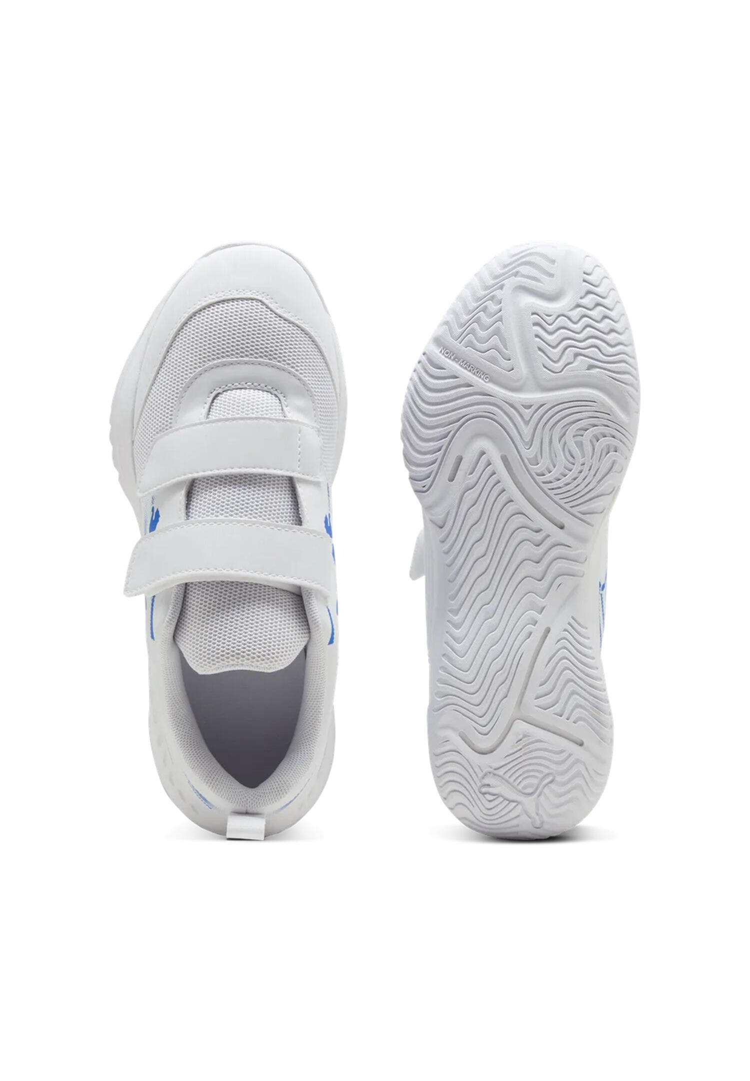 PUMA Varion II V Junior Kinder-Hallenschuhe 108106 13 White-Ultra Blue 4/10
