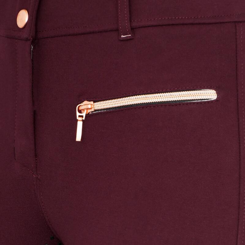 Pantaloni de călărie pentru copii EQUESTRIAN QUEEN Redbridge, cu șezut complet