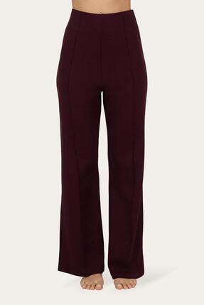 Pantalon de Yoga et athleisure Évasé Cayha – Violet Foncé