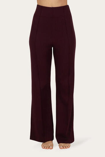 Pantalon de Yoga et athleisure Évasé Cayha – Violet Foncé