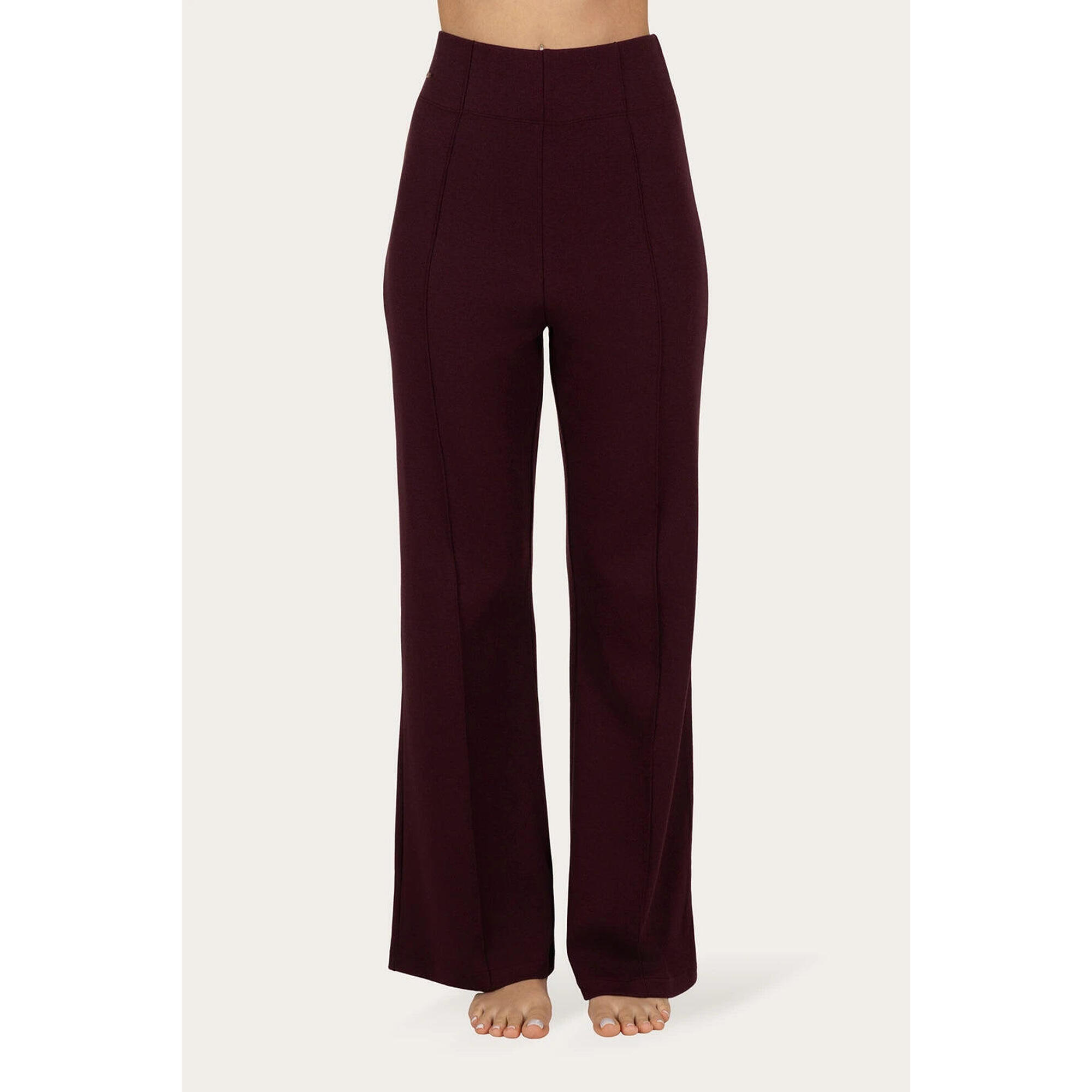 Urban Goddess - Pantalon De Yoga Et Athleisure Évasé Cayha – Violet Foncé - Pantalons - Violet - Decathlon