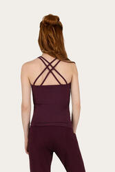 Top de Yoga et Pilates en Bambou Lyrais - Violet Foncé