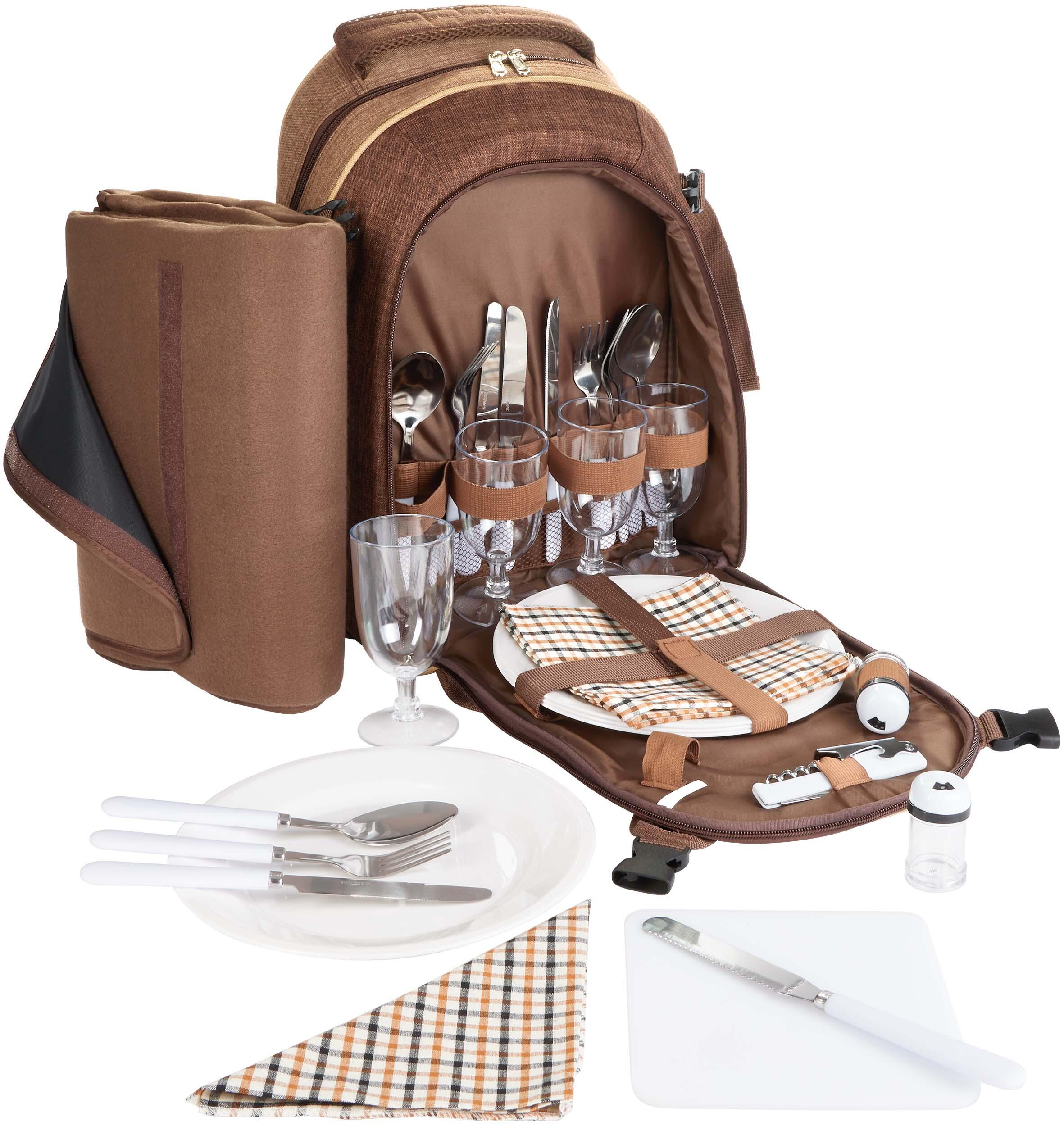 Picknickrugzak voor 4 Personen met Picknickkleed 2/7