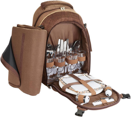 Sac à dos pique-nique 4 personnes avec couverture