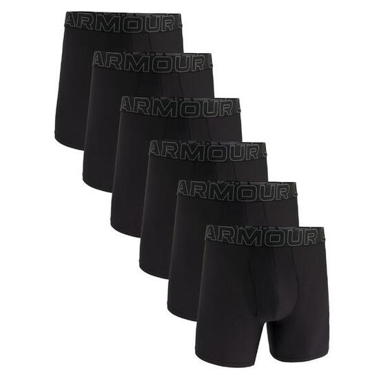 Boxershort Herren 6er Pack Figurbetont-UA PERFORMANCE TECH MESH -SOLID 6 IN 6PK