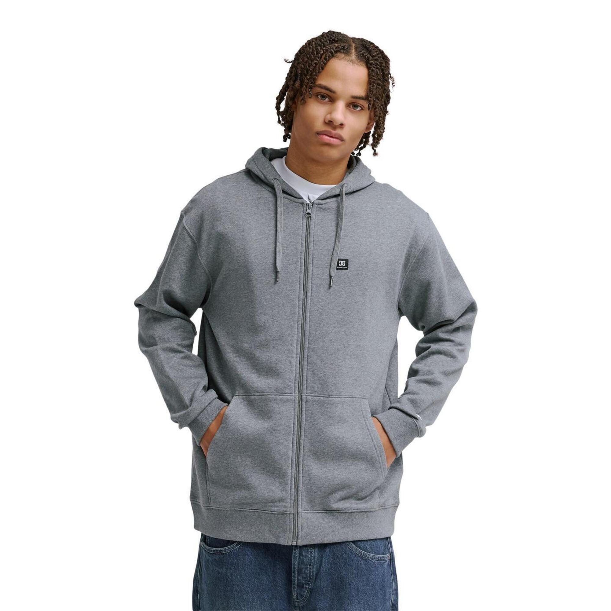 Dc Shoes - Sweat À Capuche Zippé Lorion Noir Homme - Sweat-shirt - Gris - Decathlon