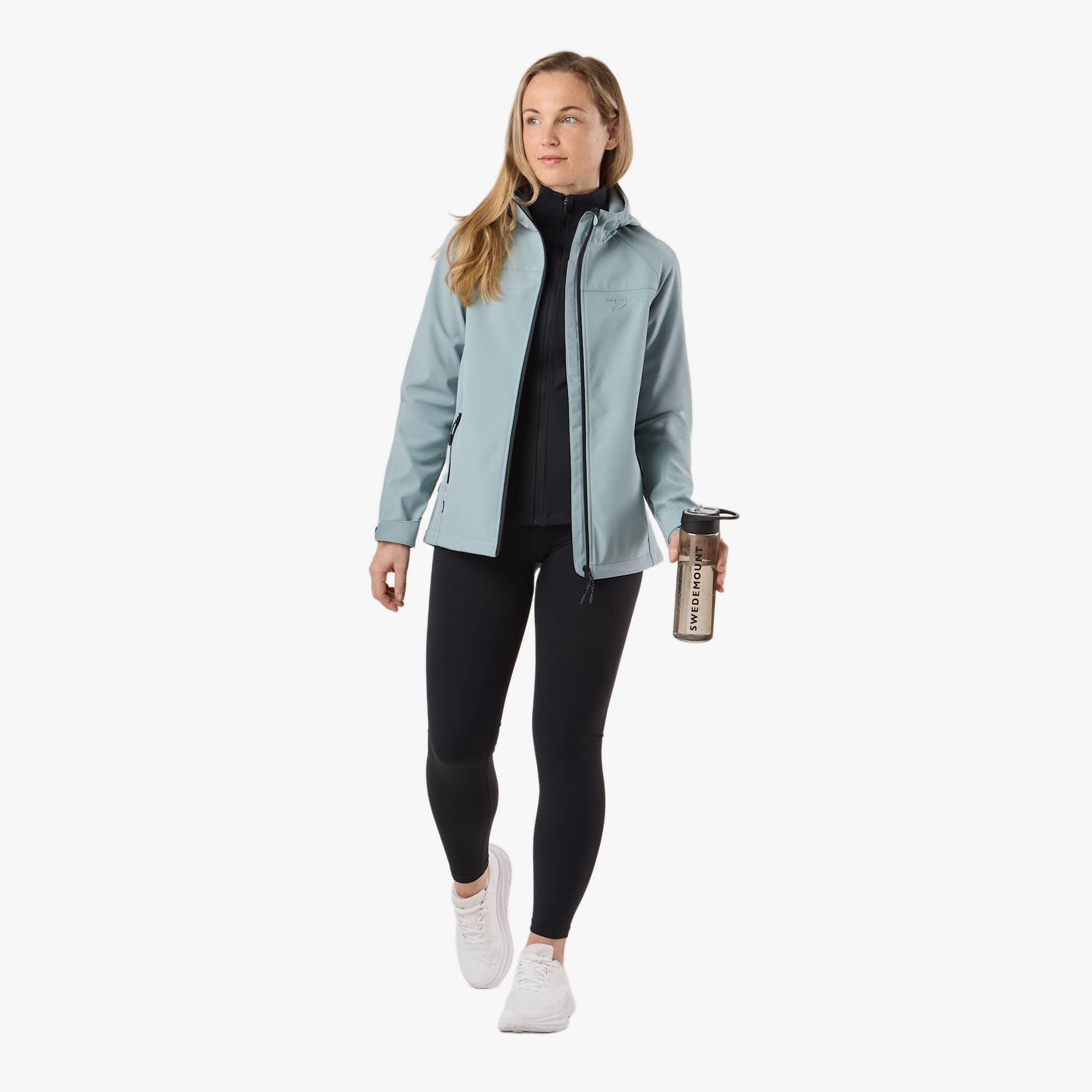 Veste softshell randonnée femme imperméable respirante Stryn Softshell 3/8