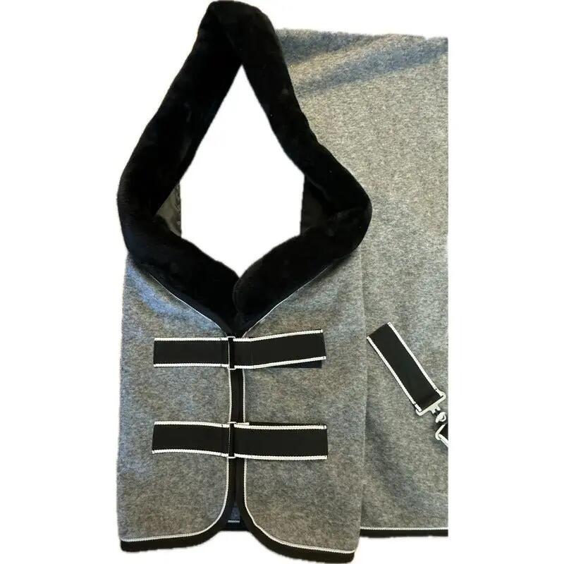 Euroriding Fleece Rug Met Teddykraag Grijs - 3/7