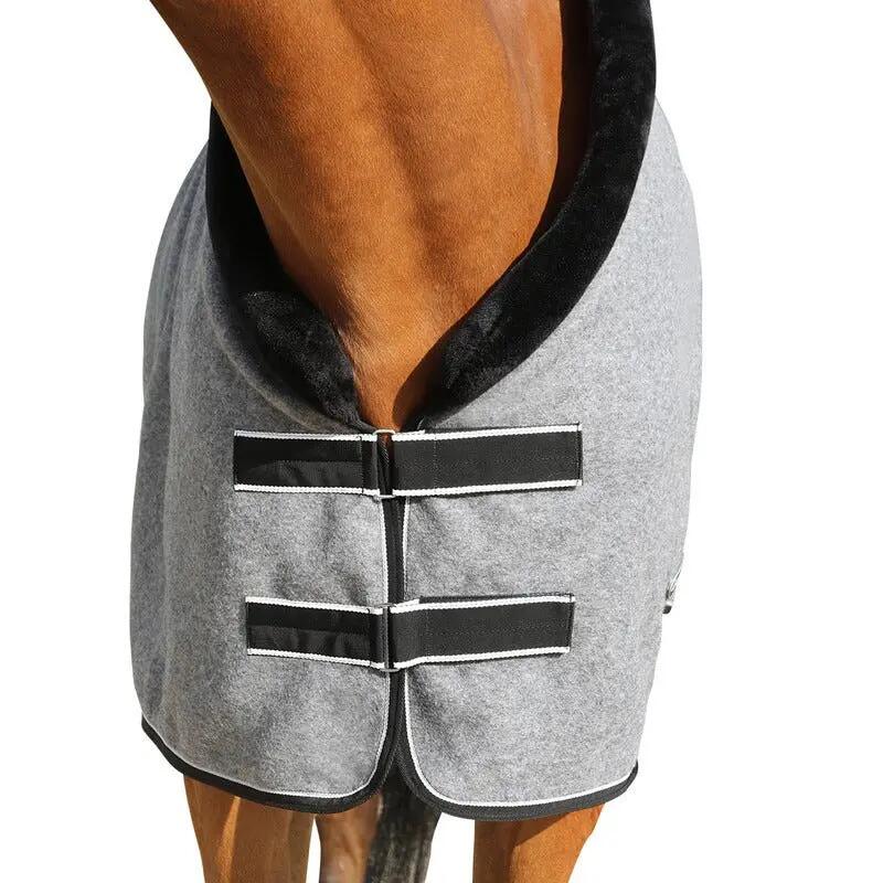 Euroriding Fleece Rug Met Teddykraag Grijs - 4/7