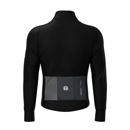Veste Vélo Hiver Isolante Coupe-vent Homme - Tempest Protect Pixel Noir