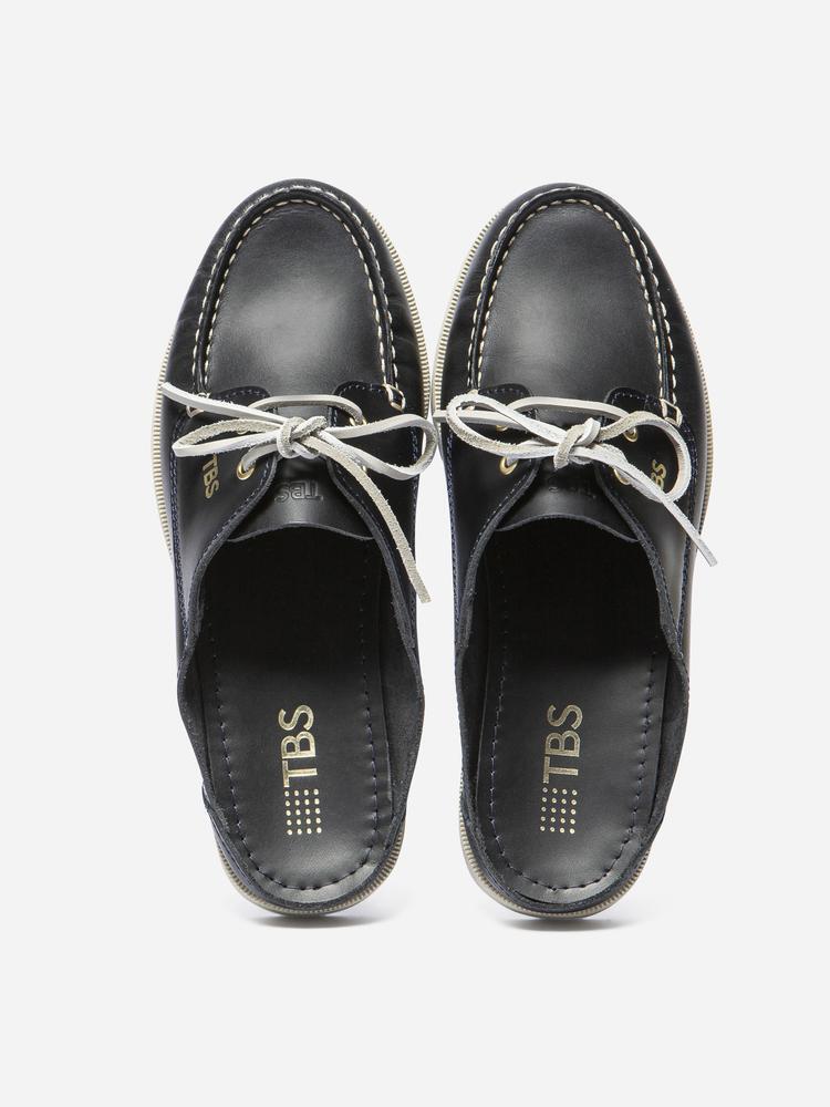 Mules femme PHELUME Marine / Crème 3/4