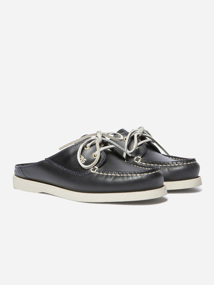 Mules femme PHELUME Marine / Crème 2/4