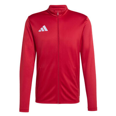 Adidas heren trainingssweater rood - ronde hals, fleece voering