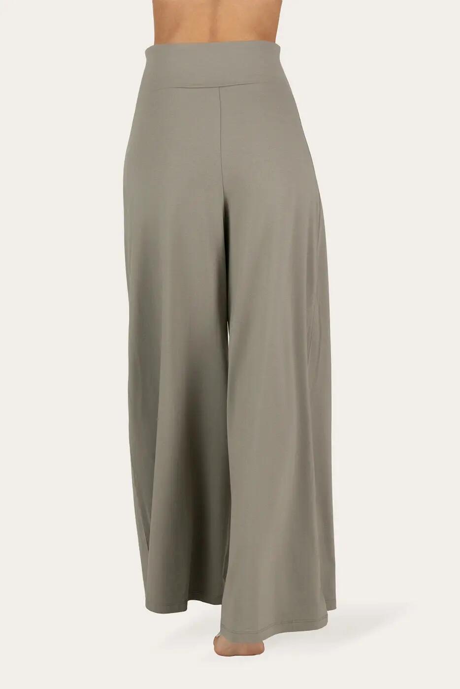 Pantalon de yoga et athleisure Nyx à coupe large – gris galet 3/5