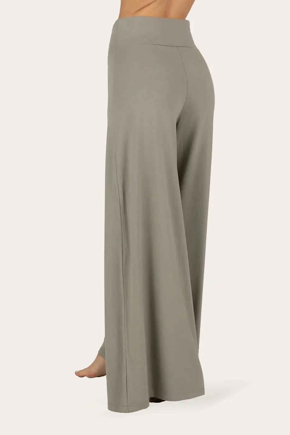 Pantalon de yoga et athleisure Nyx à coupe large – gris galet 2/5