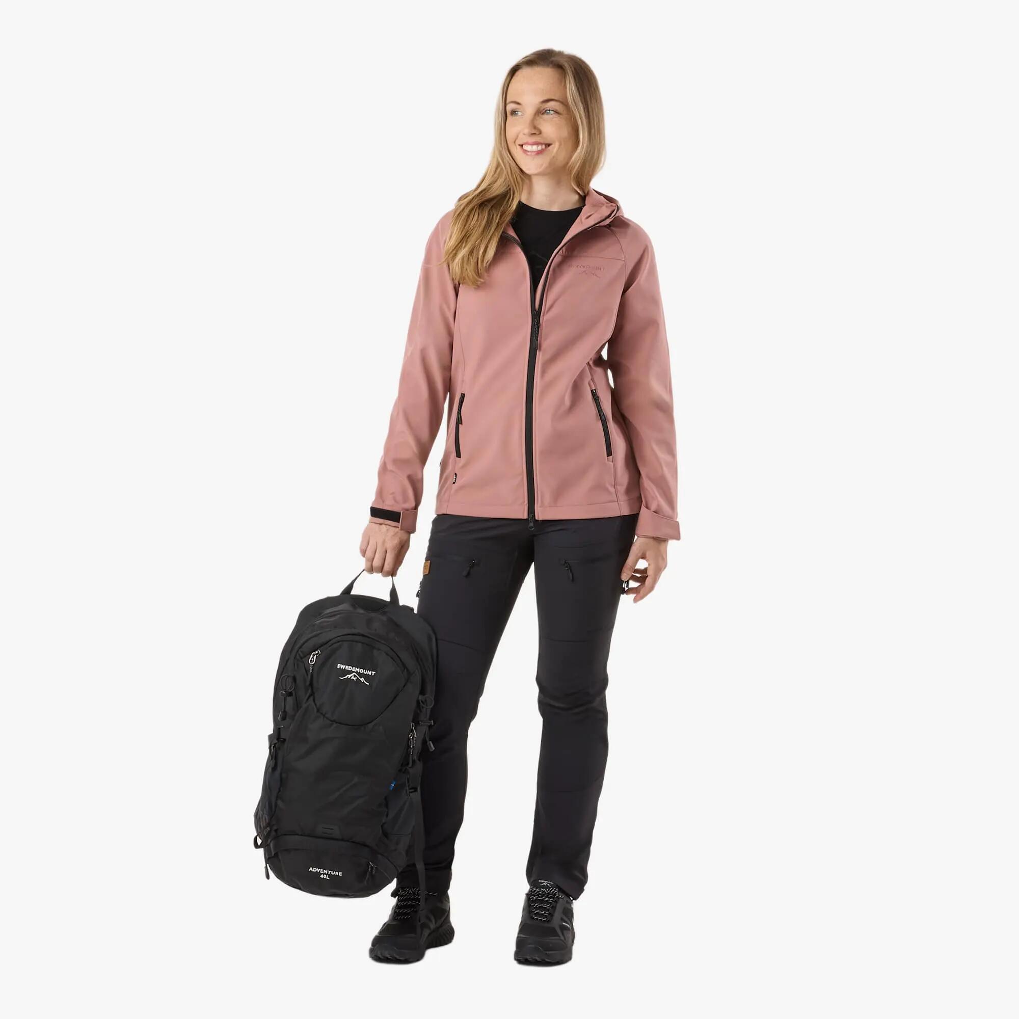 Softshell Jas Wandelen Vrouw Stryn Waterdicht 3/8