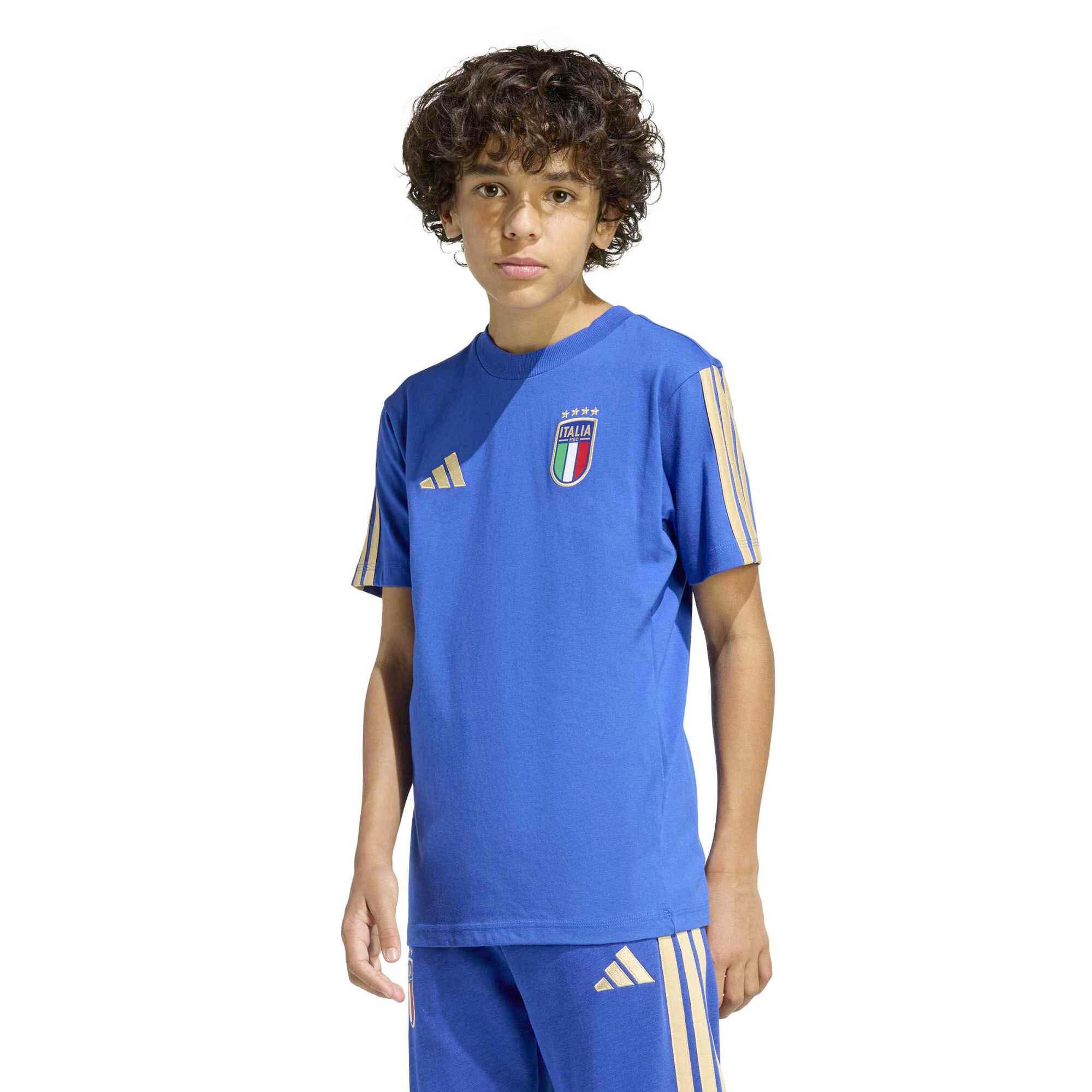 T-Shirt Adidas Sport Figc Kids Tee Criança 2/5