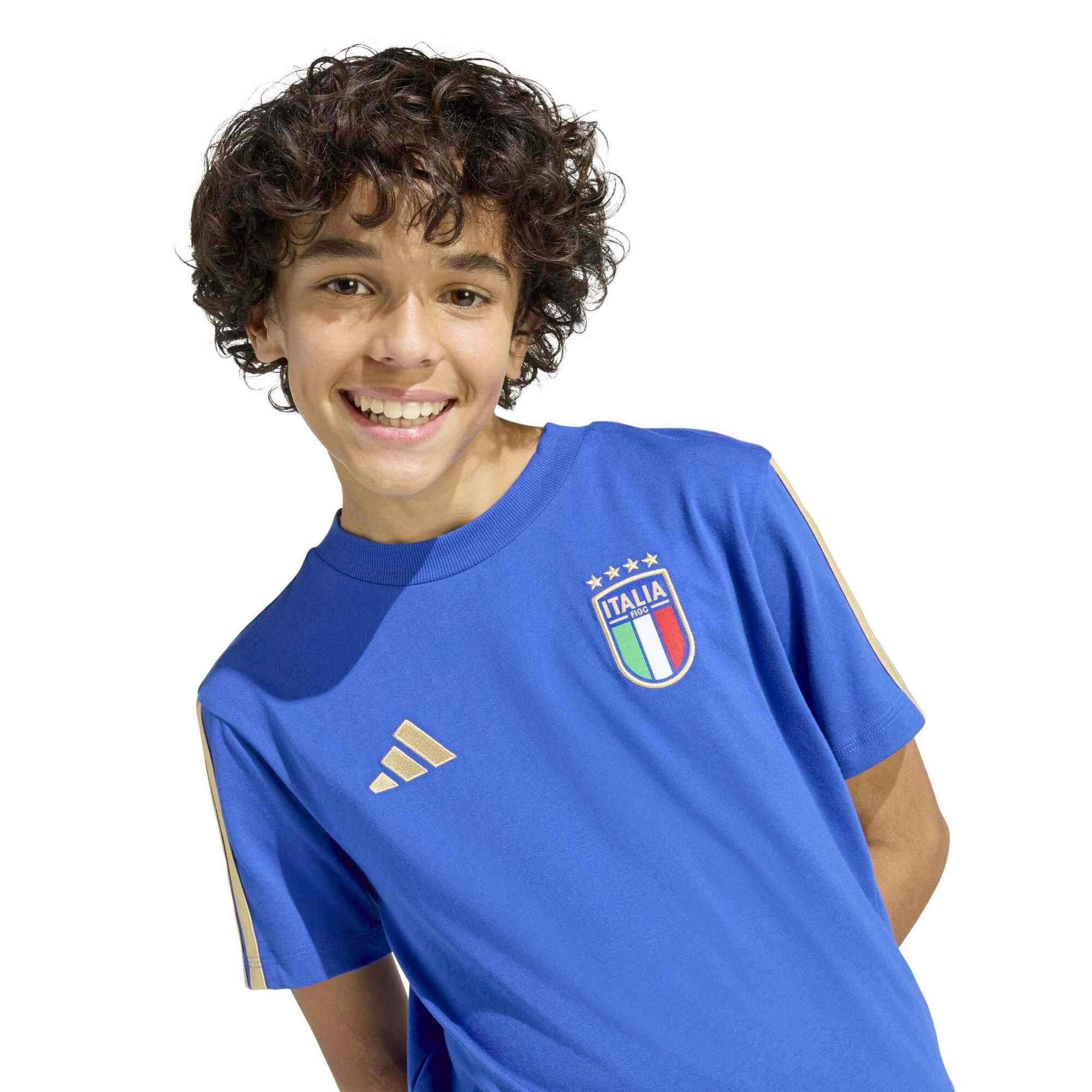 T-Shirt Adidas Sport Figc Kids Tee Criança 5/5