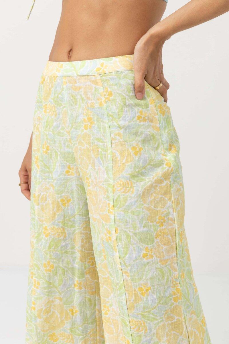 Magnolia Floral - Wijde Pantalon Dames 2/5