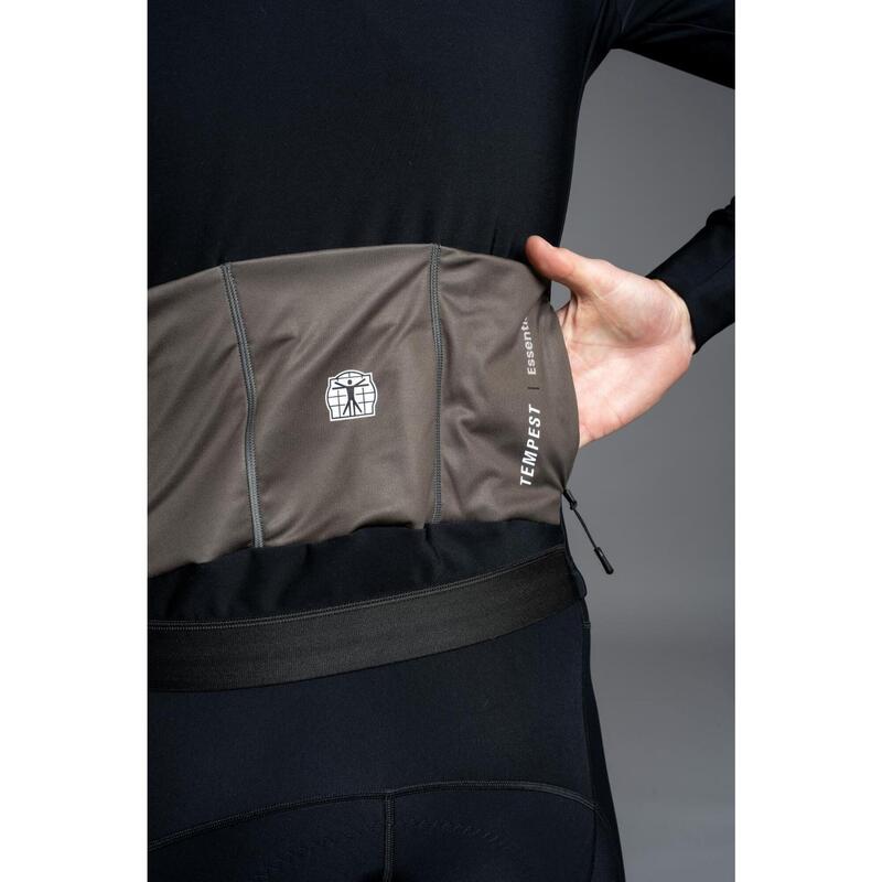 Winter Cycling Jacket Insulated Water-Repellent Men - Tempest Eclipse Black