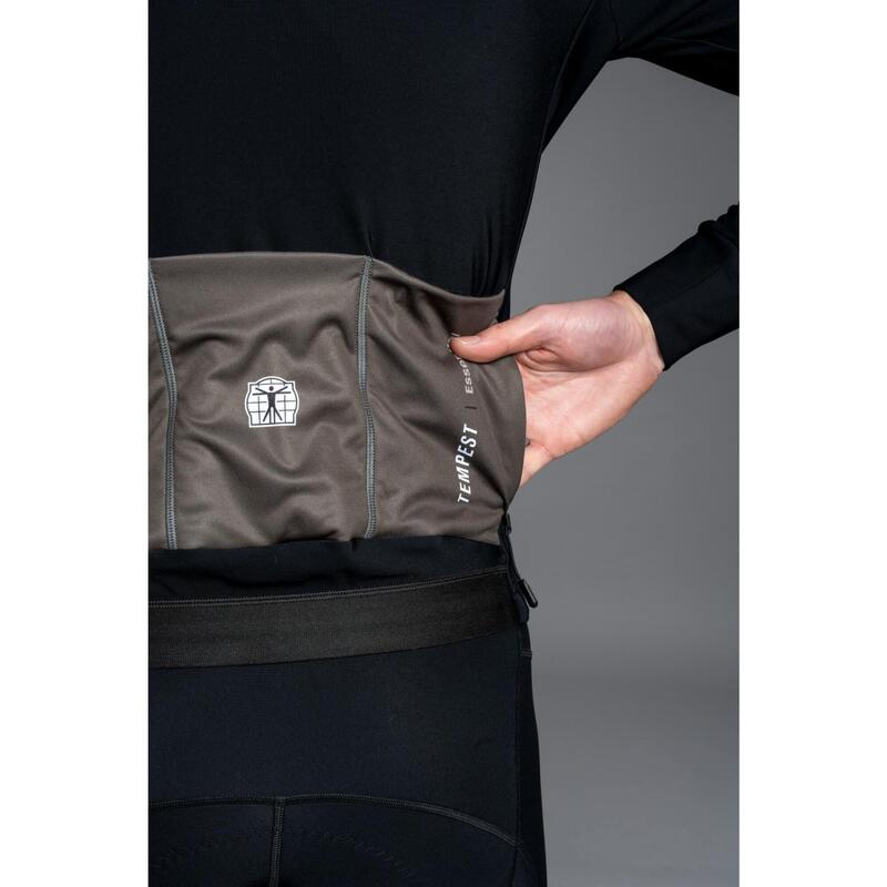 Winter Cycling Jacket Insulated Water-Repellent Men - Tempest Eclipse Black