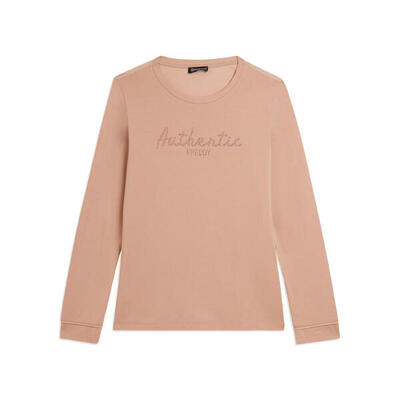 Felpa comfort fit con strass "Authentic