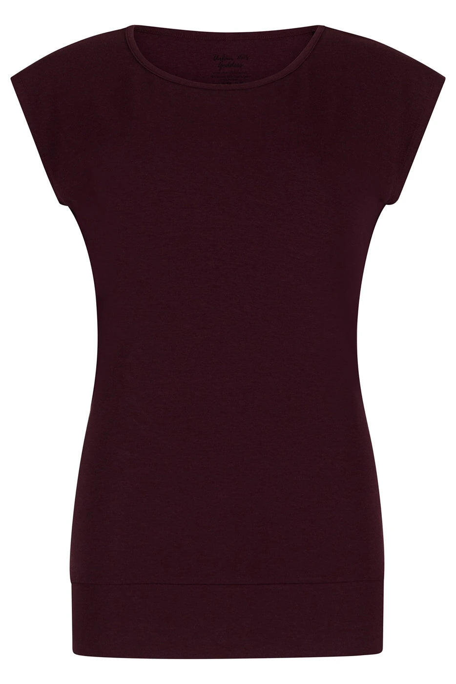 T-shirt de Yoga et Pilates couple ample Asana  - Violet Foncé 5/5