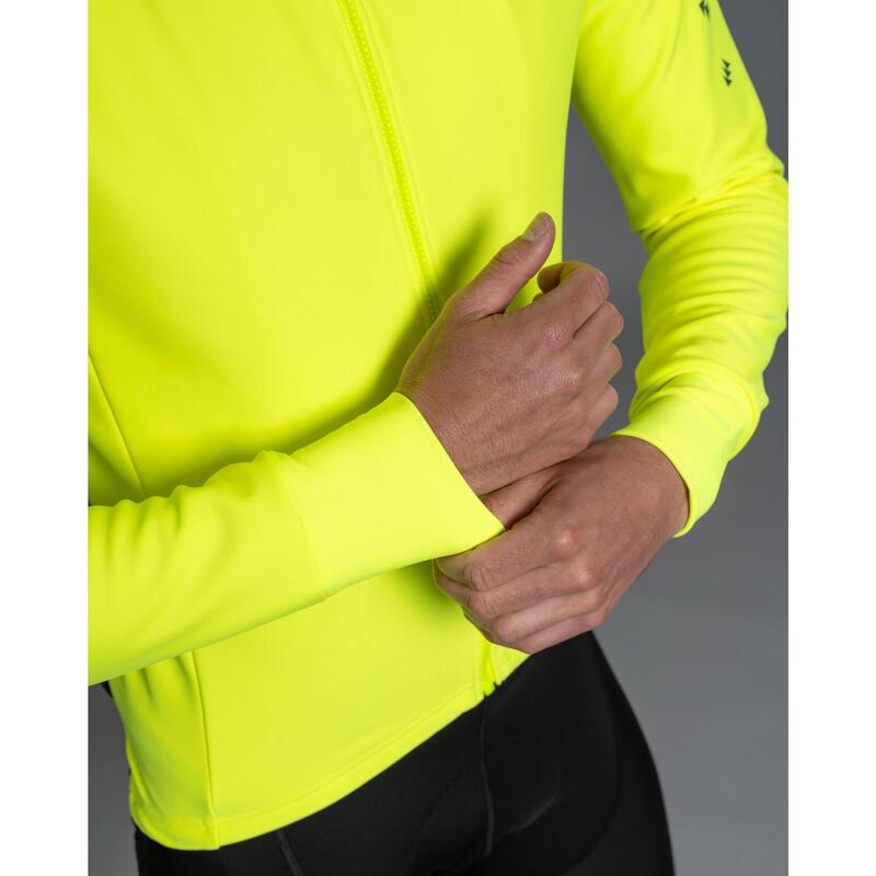 Winter Cycling Jacket Insulating Windproof Men Tempest Protect Fluo Yellow