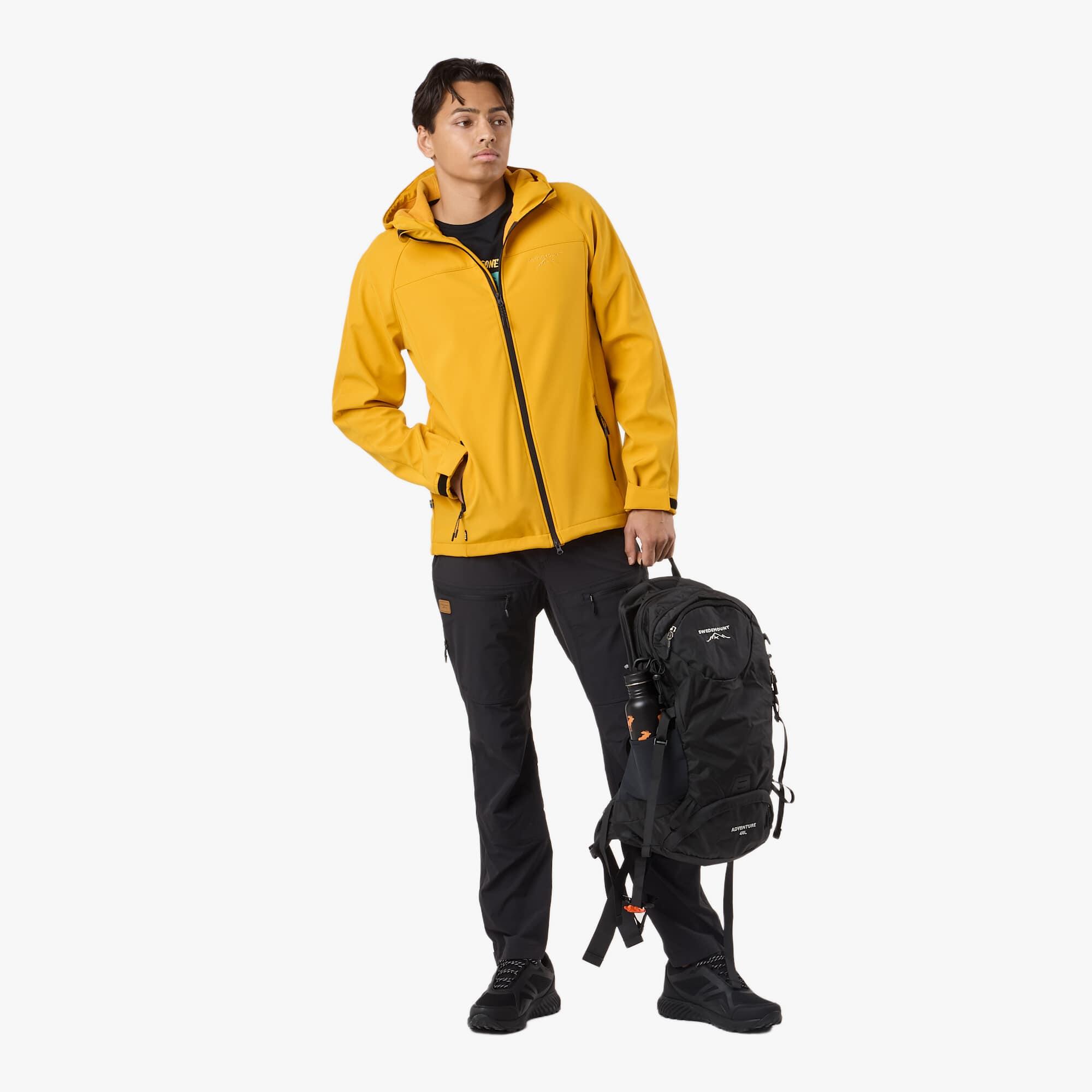 Heren hiking softshell jas winddicht ademend Tromsö 3/8
