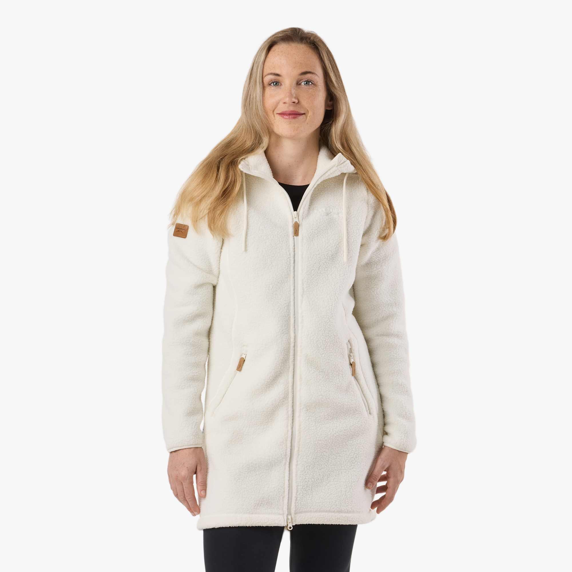 Bluza Polarowa Wędrówki Kobieta Nordkap Regulowany kaptur