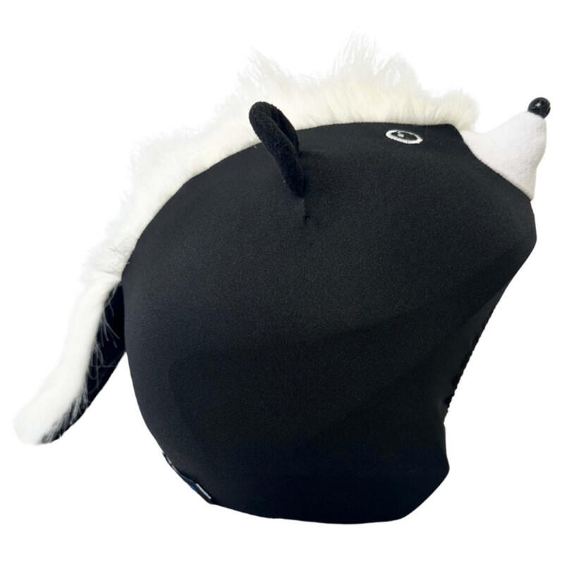 Housse de Casque Universelle CoolCasc - Mouffette Noir & Blanc - Ski, Vélo 3/6