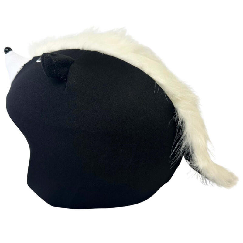 Housse de Casque Universelle CoolCasc - Mouffette Noir & Blanc - Ski, Vélo 4/6