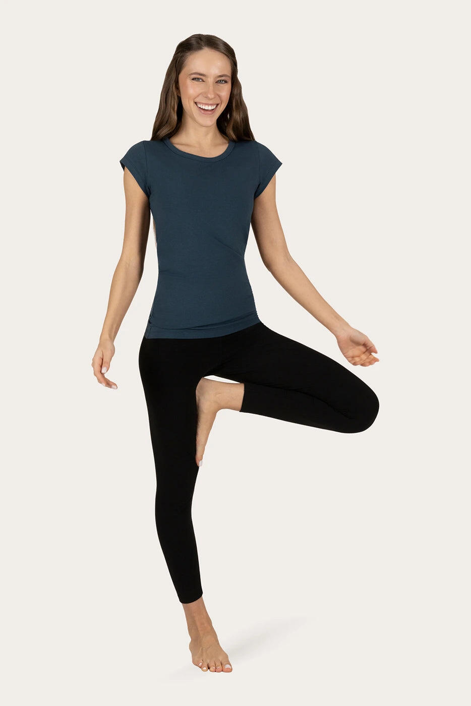 Yoga et Pilates Legging Isara 7/8  - Noir Onyx 5/5