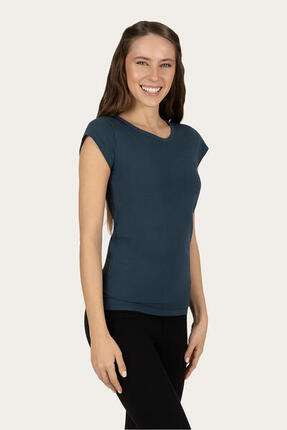 Haut de Yoga et Pilates Zefira - Bleu Foncé