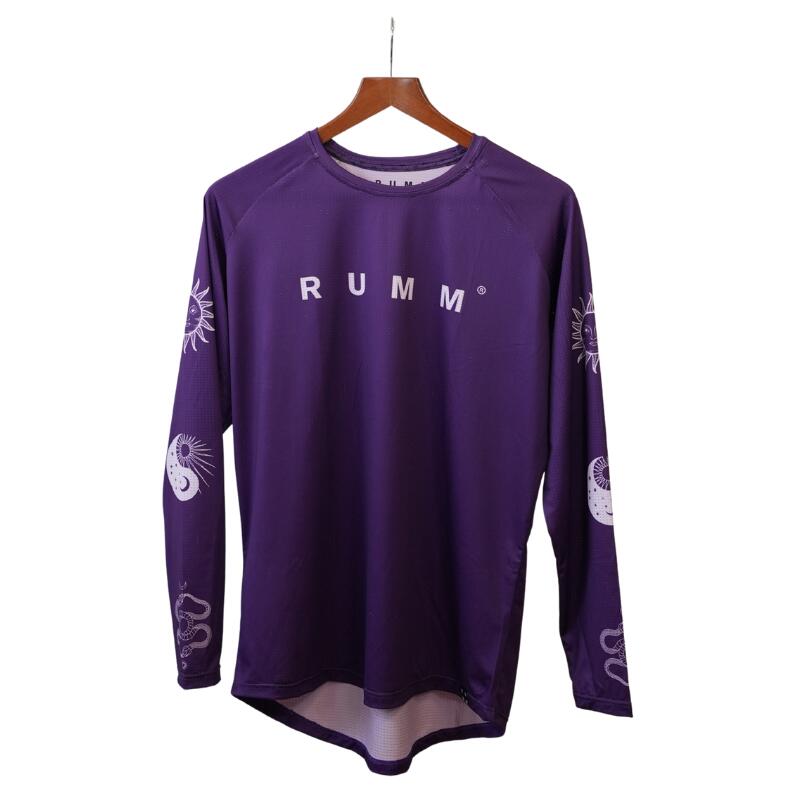 Rumm - T-shirt Technique De Trail Running Pour Femme Rumm Deegre Black Long Purple - T-shirt Manches Longues - Violet - Decathlon